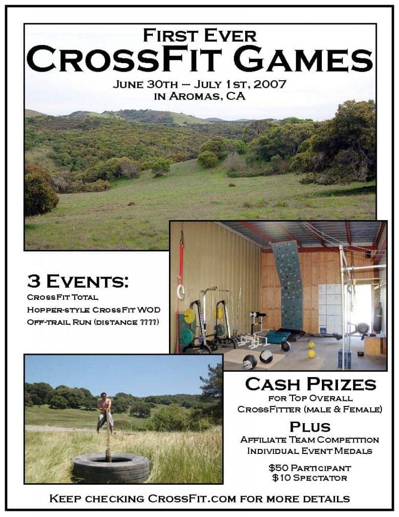 CrossFit Games 2007 flier