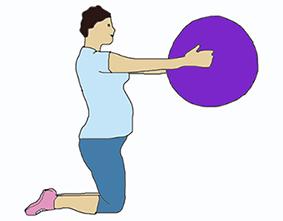 Упражнение для груди - 3 триместр беременности